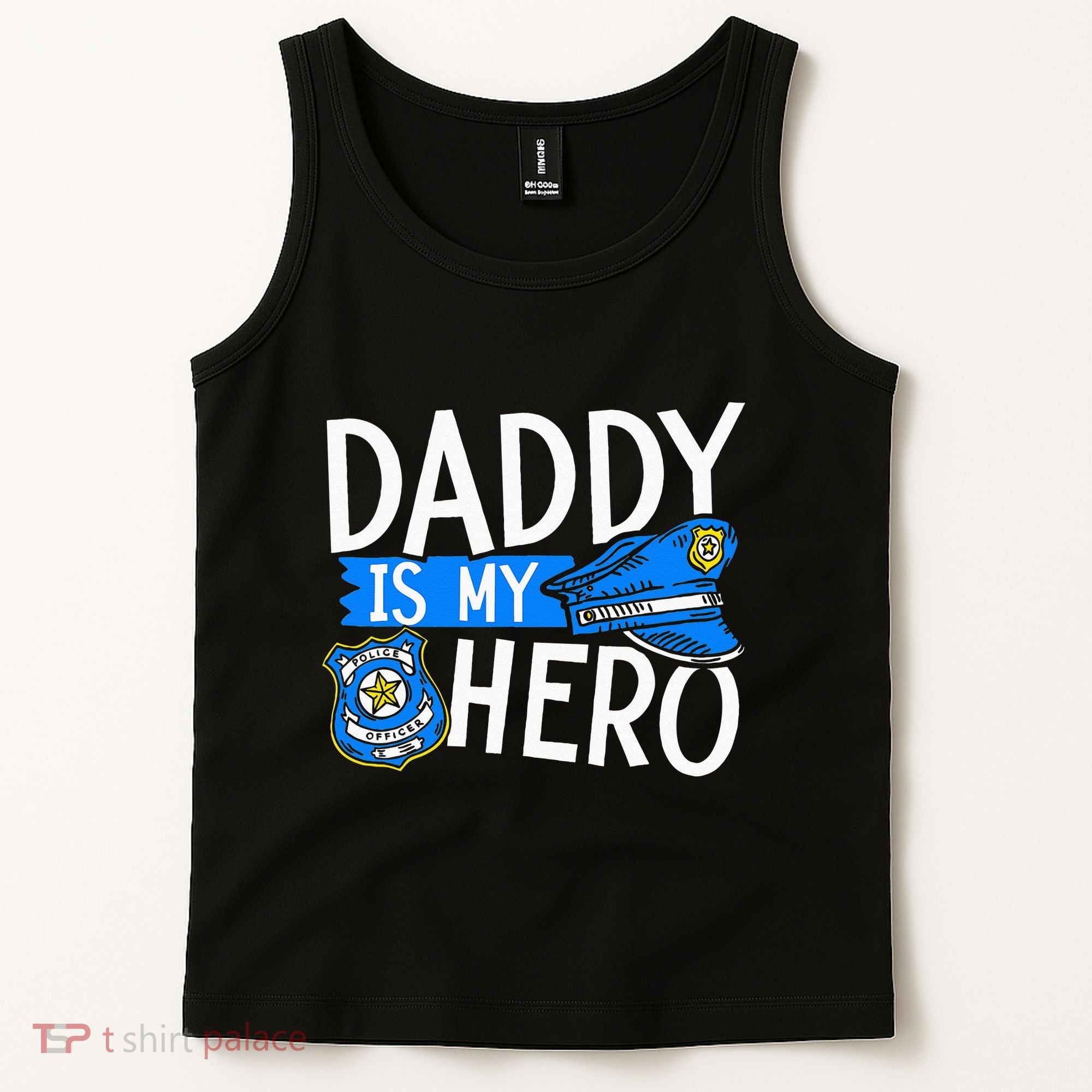 Daddy Is My Hero S Police Thin Blue Line Law Enforcement Tank Top