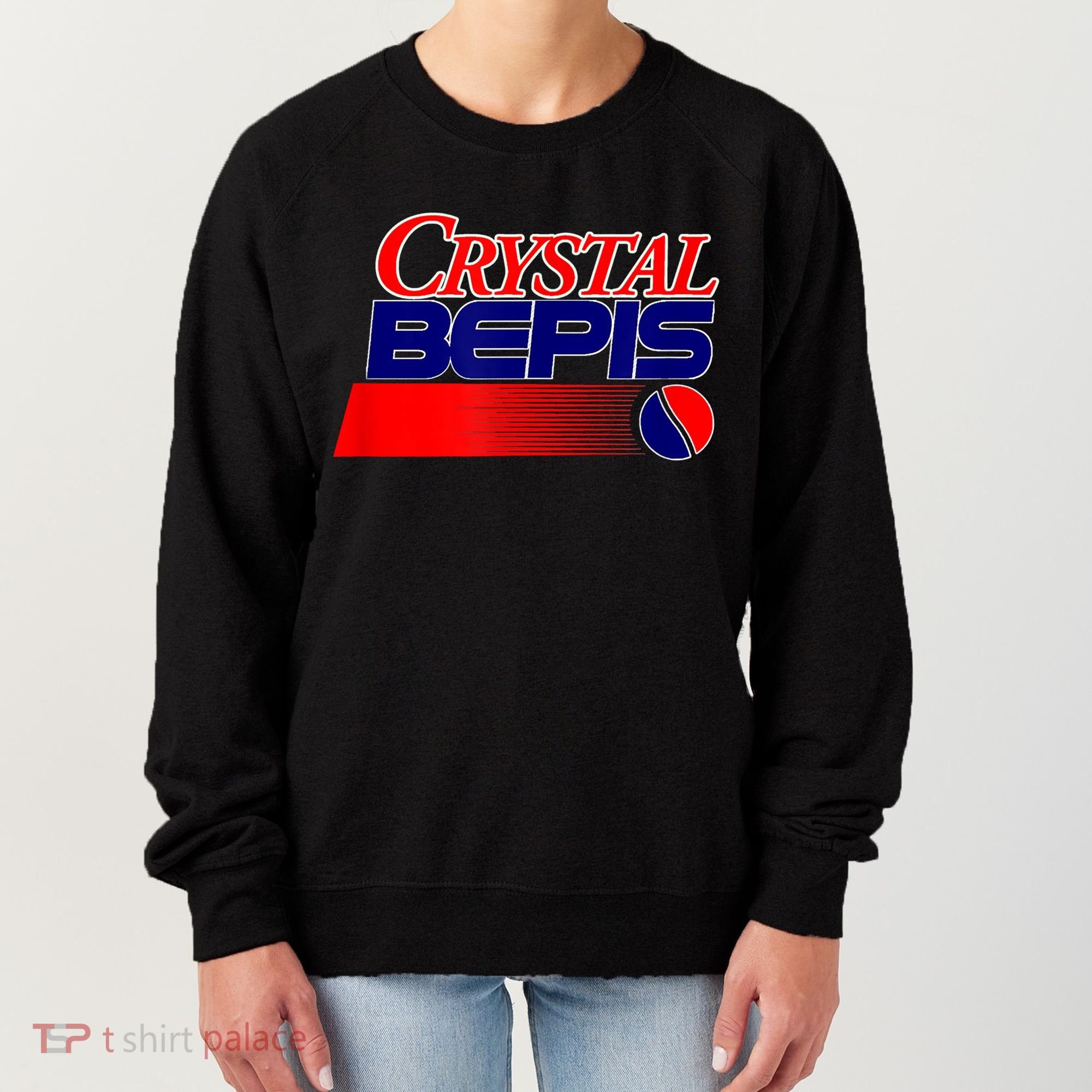 Dank Internet Meme Crystal Bepis Funny Parody Memes Women's Sweatshirt