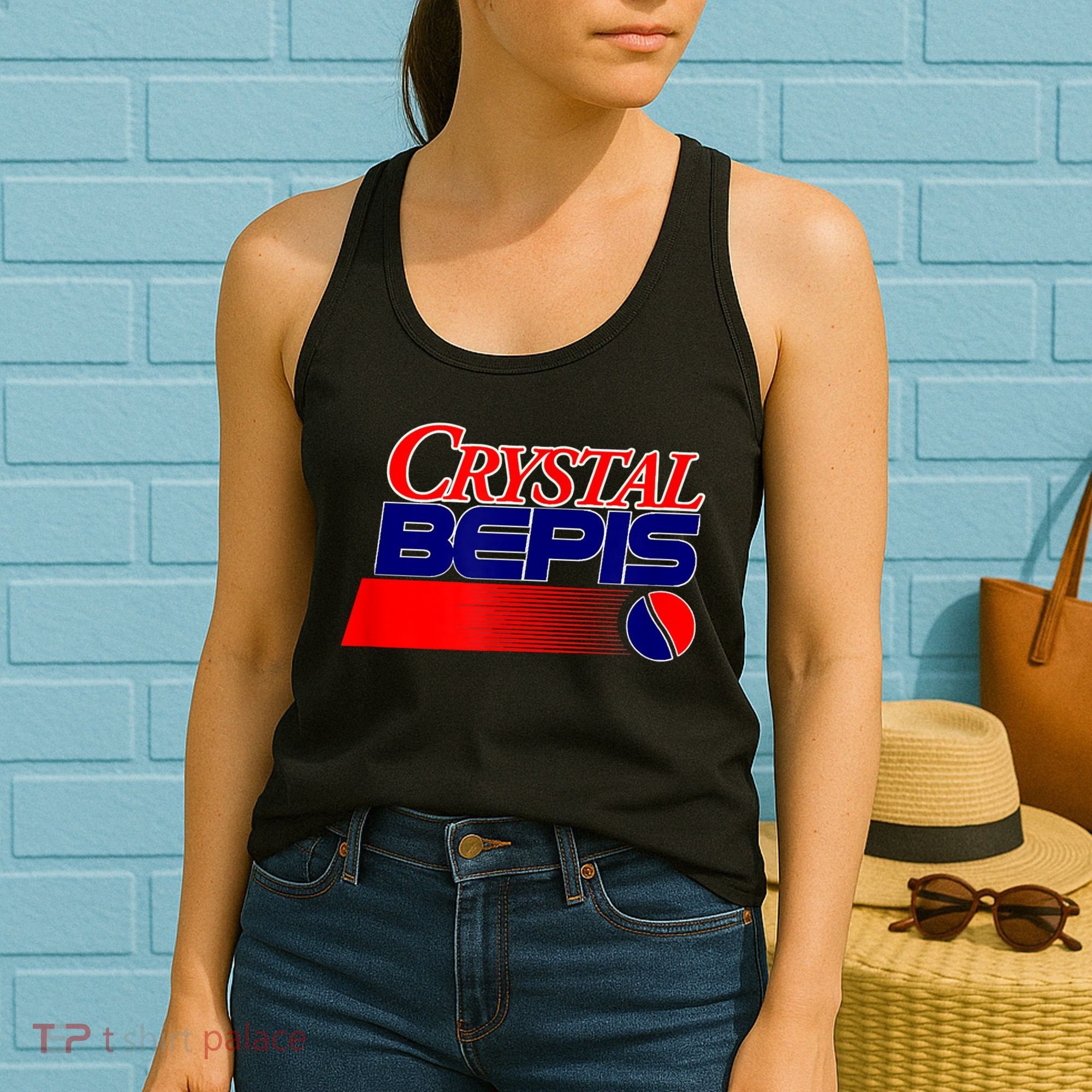 Dank Internet Meme Crystal Bepis Funny Parody Memes Women's Tank Top