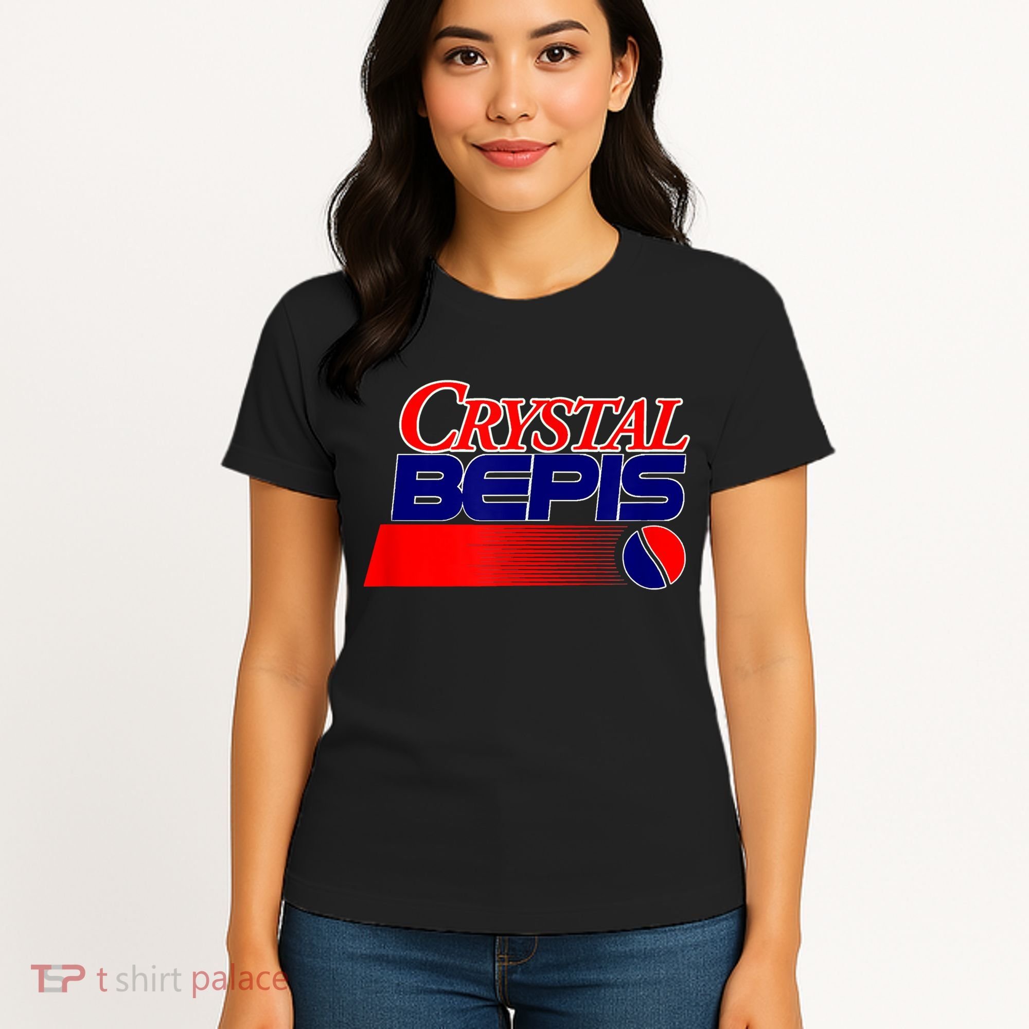 Dank Internet Meme Crystal Bepis Funny Parody Memes Women's T-Shirt