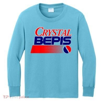 Dank Internet Meme Crystal Bepis Funny Parody Memes Kids Long Sleeve Shirt