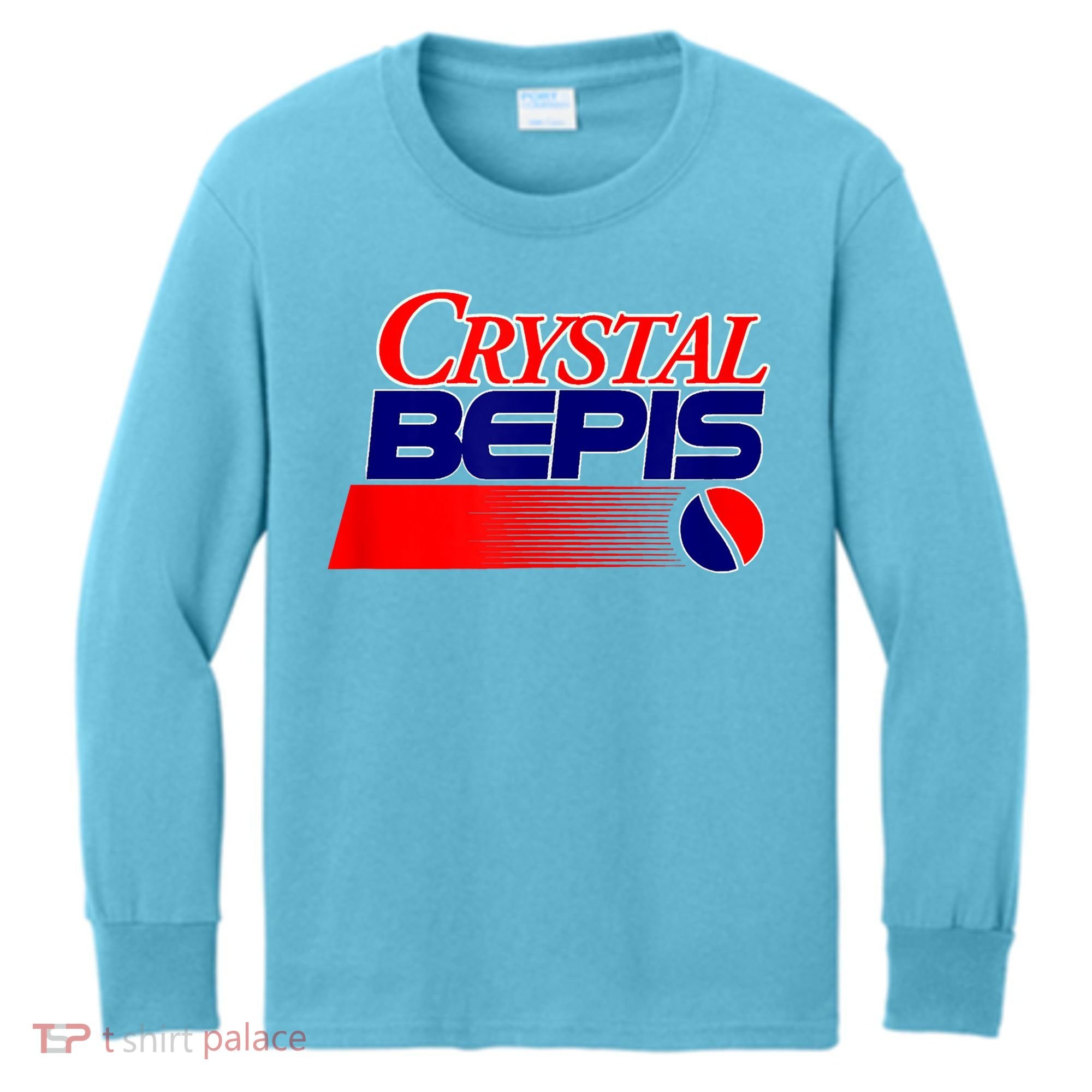 Dank Internet Meme Crystal Bepis Funny Parody Memes Kids Long Sleeve Shirt