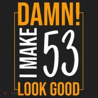 Damn! I Make Age 53 Years Old Look Good Birthday Gift Funny Beanie thumb 2