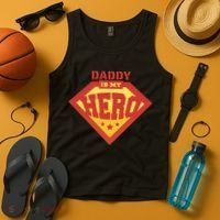 Daddy Is My Hero Tank Top thumb 4