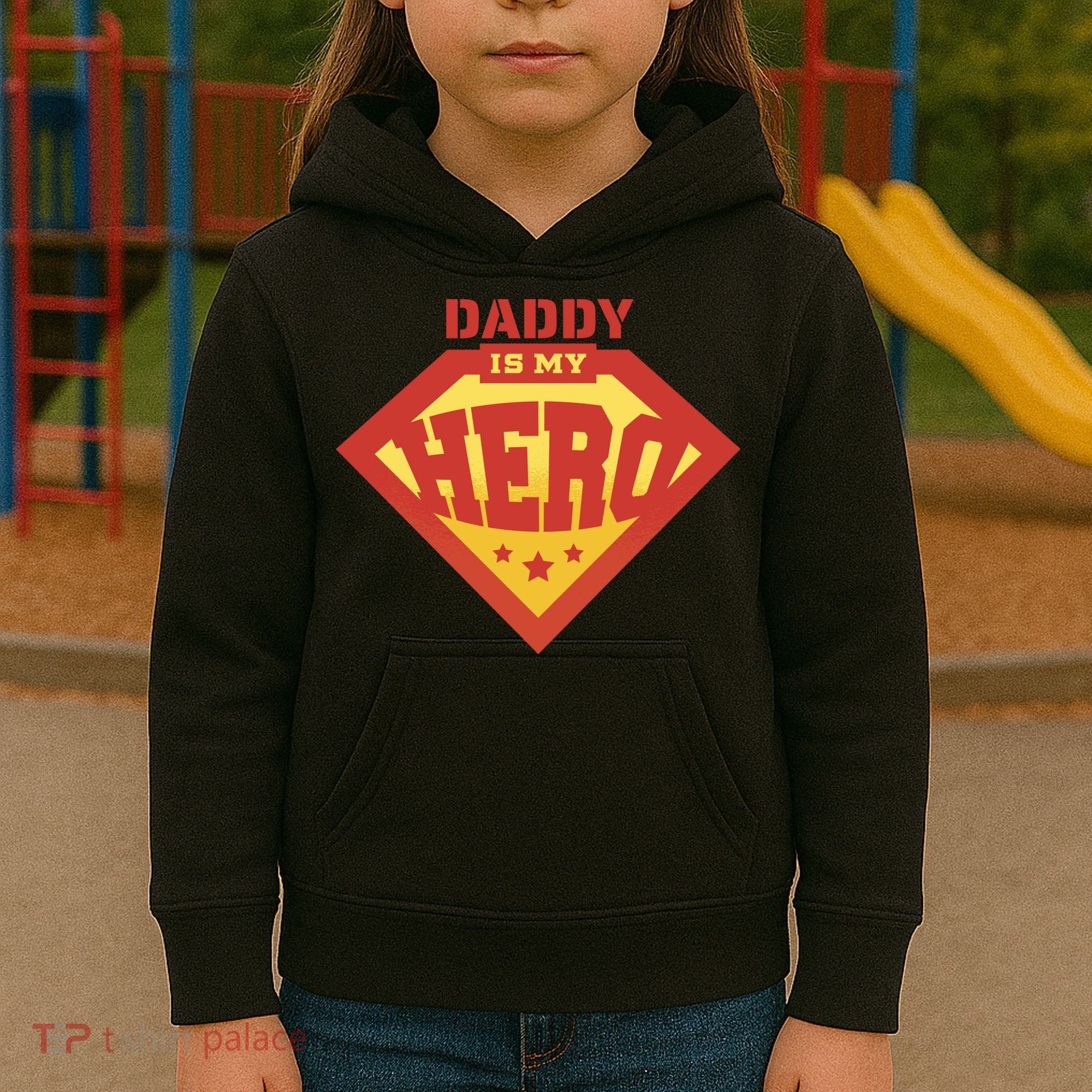 Daddy Is My Hero Kids Hoodie