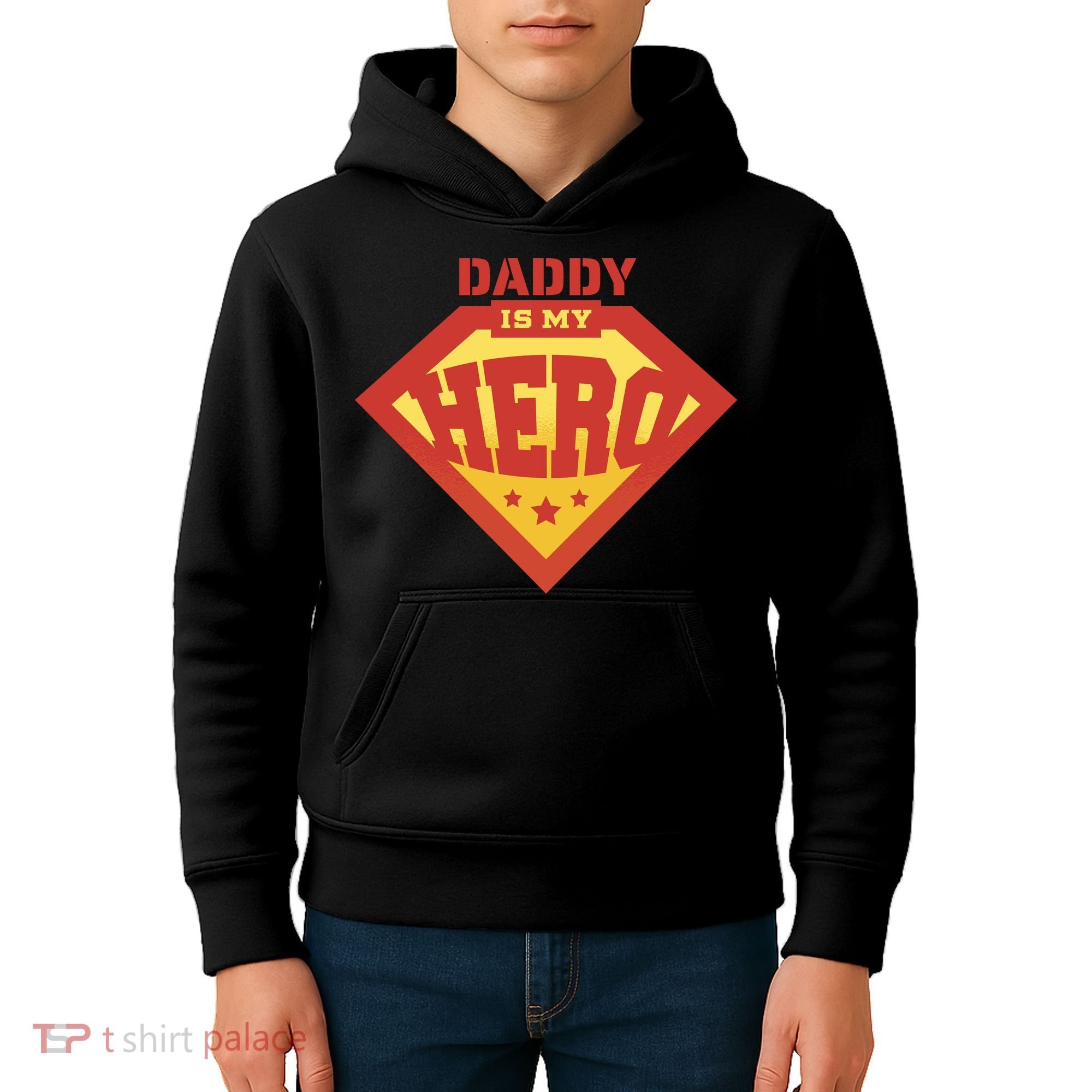 Daddy Is My Hero Kids Hoodie