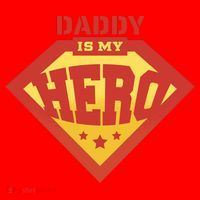 Daddy Is My Hero Santa Hat thumb 1