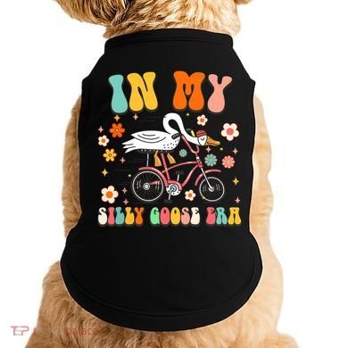 Duck In My Silly Goose Era Goose Funny Doggie Tank