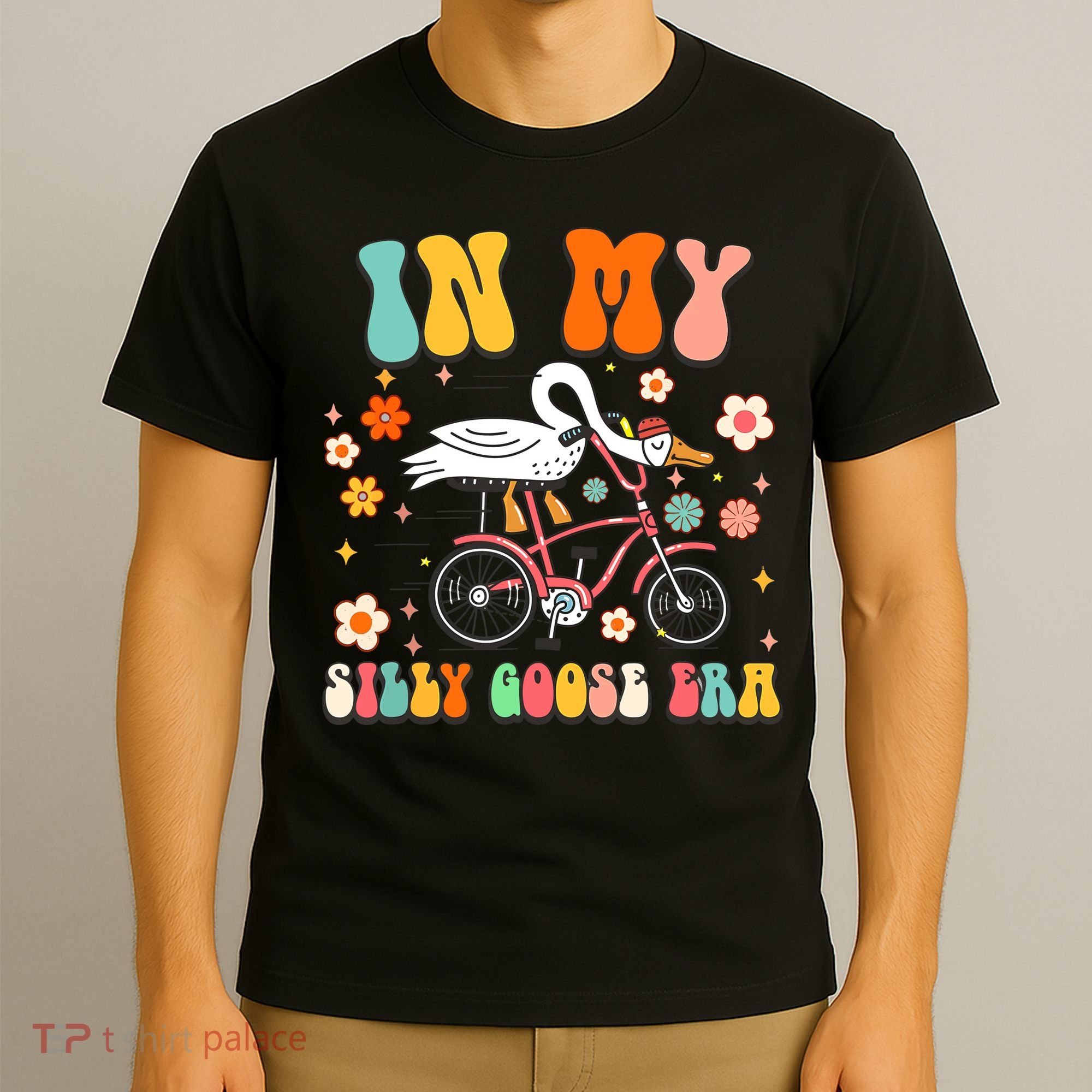Duck In My Silly Goose Era Goose Funny T-Shirt