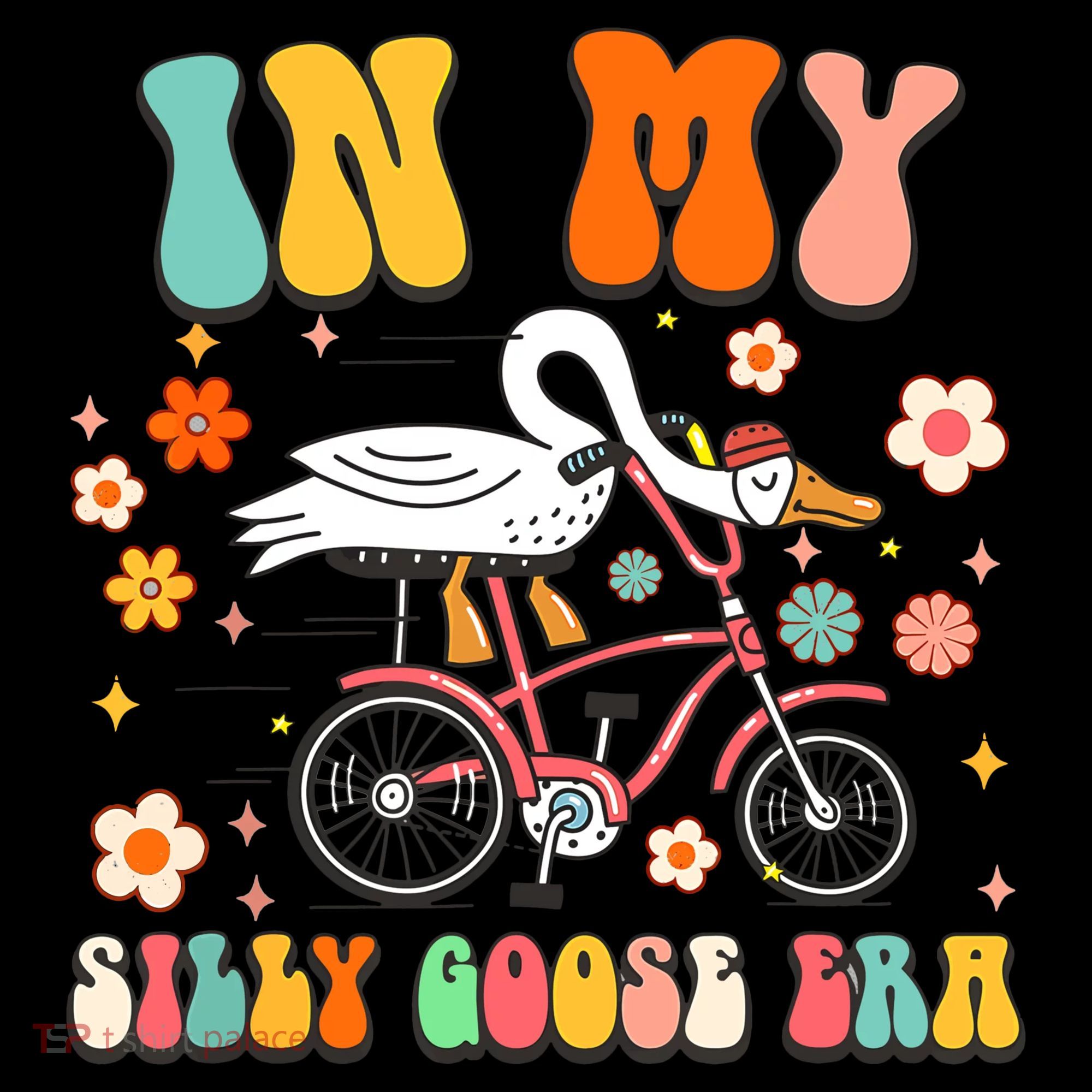 Duck In My Silly Goose Era Goose Funny T-Shirt