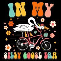 Duck In My Silly Goose Era Goose Funny Women's Hoodie thumb 2