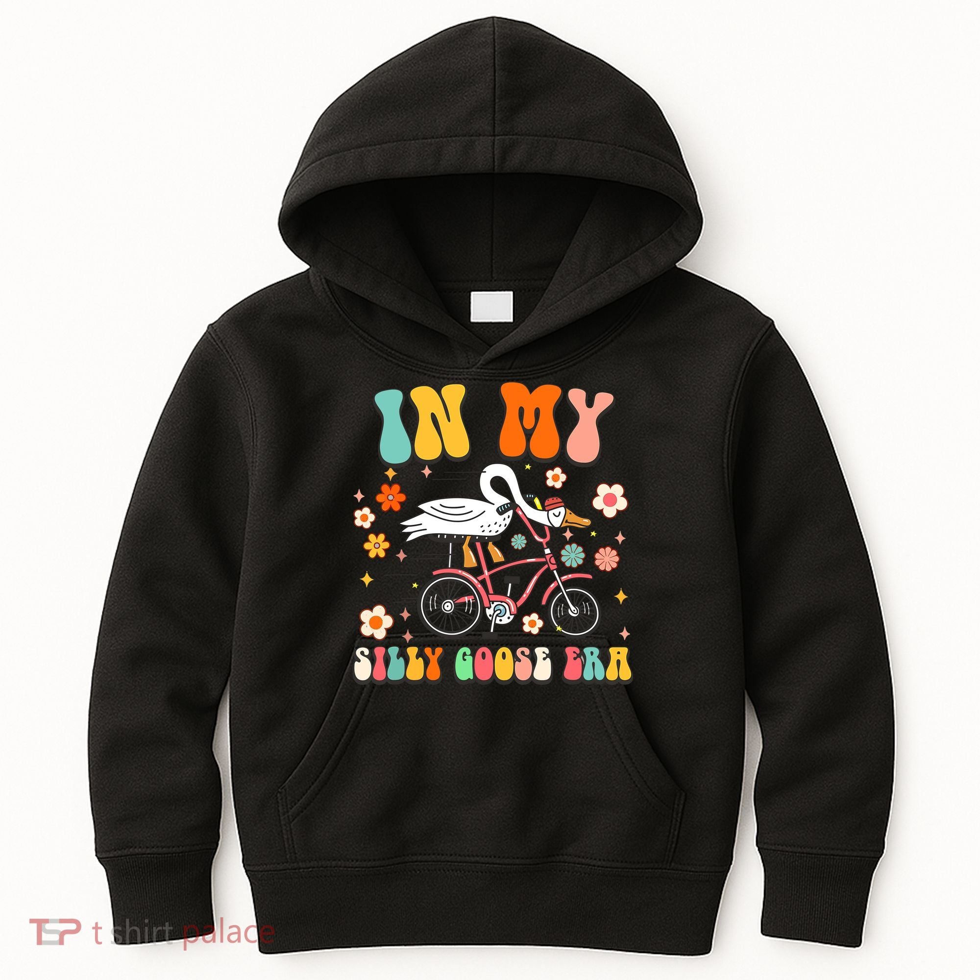 Duck In My Silly Goose Era Goose Funny Kids Hoodie