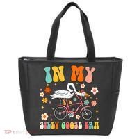 Duck In My Silly Goose Era Goose Funny Tote Bag thumb 0