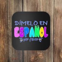 Dimelo En Espanol Bilingual Spanish Teacher Coaster thumb 0