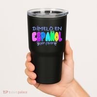 Dimelo En Espanol Bilingual Spanish Teacher Tumbler thumb 2