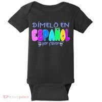 Dimelo En Espanol Bilingual Spanish Teacher Baby Bodysuit thumb 0