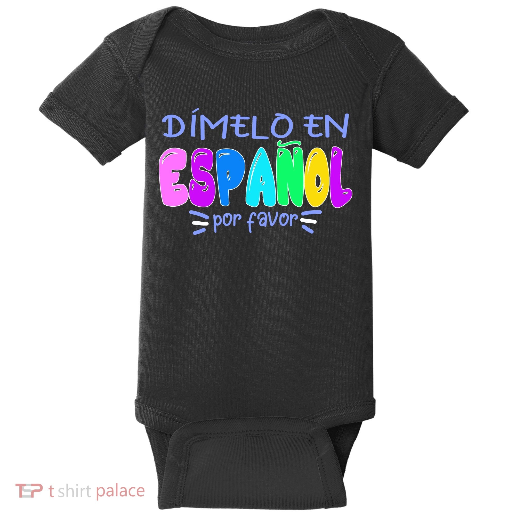 Dimelo En Espanol Bilingual Spanish Teacher Baby Bodysuit