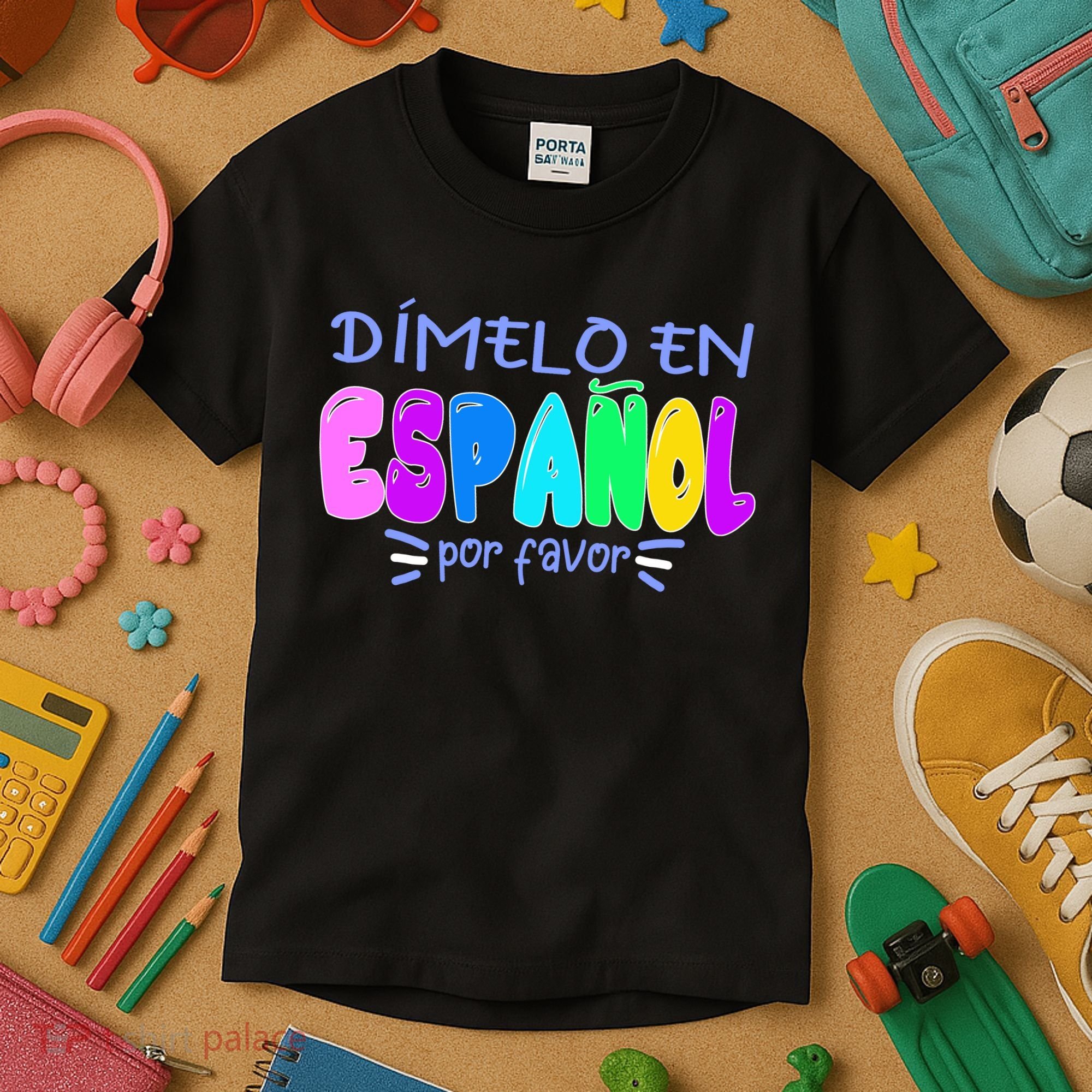Dimelo En Espanol Bilingual Spanish Teacher Kids T-Shirt