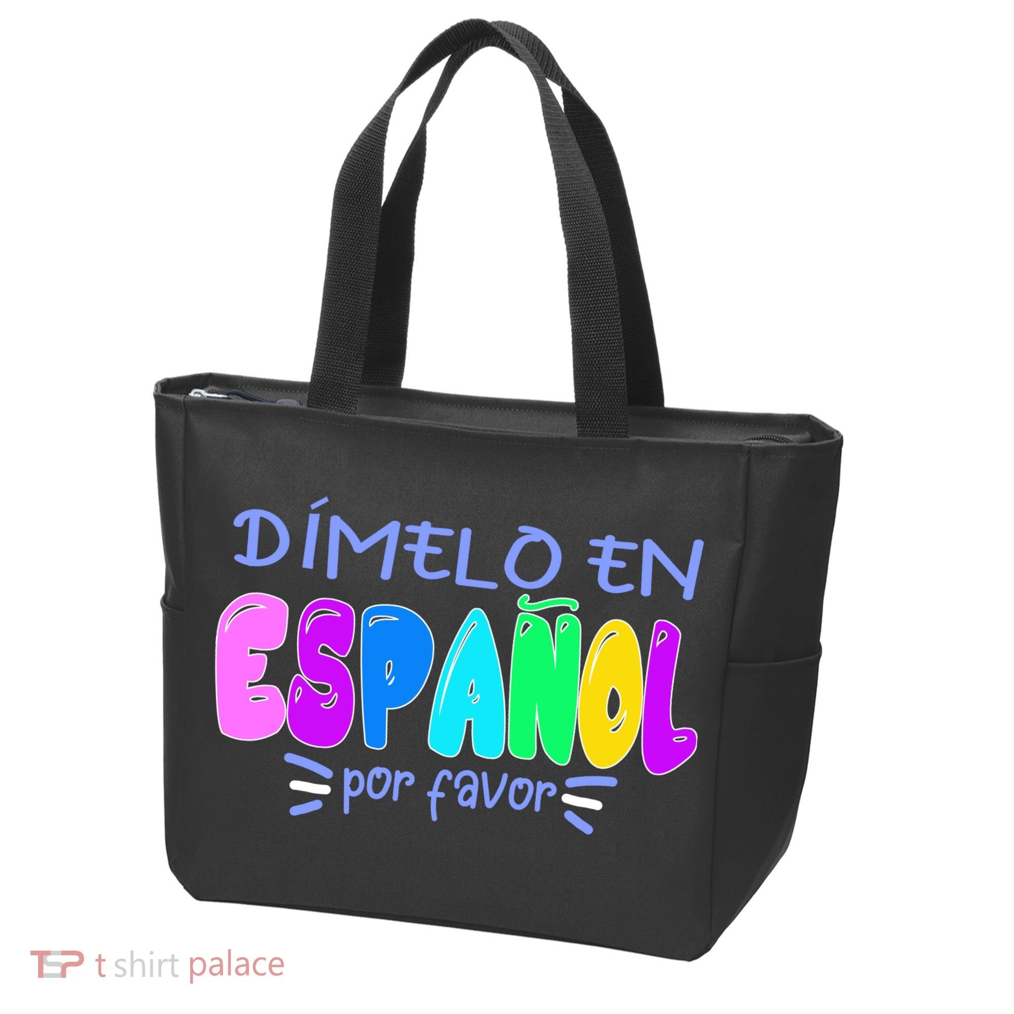 Dimelo En Espanol Bilingual Spanish Teacher Tote Bag