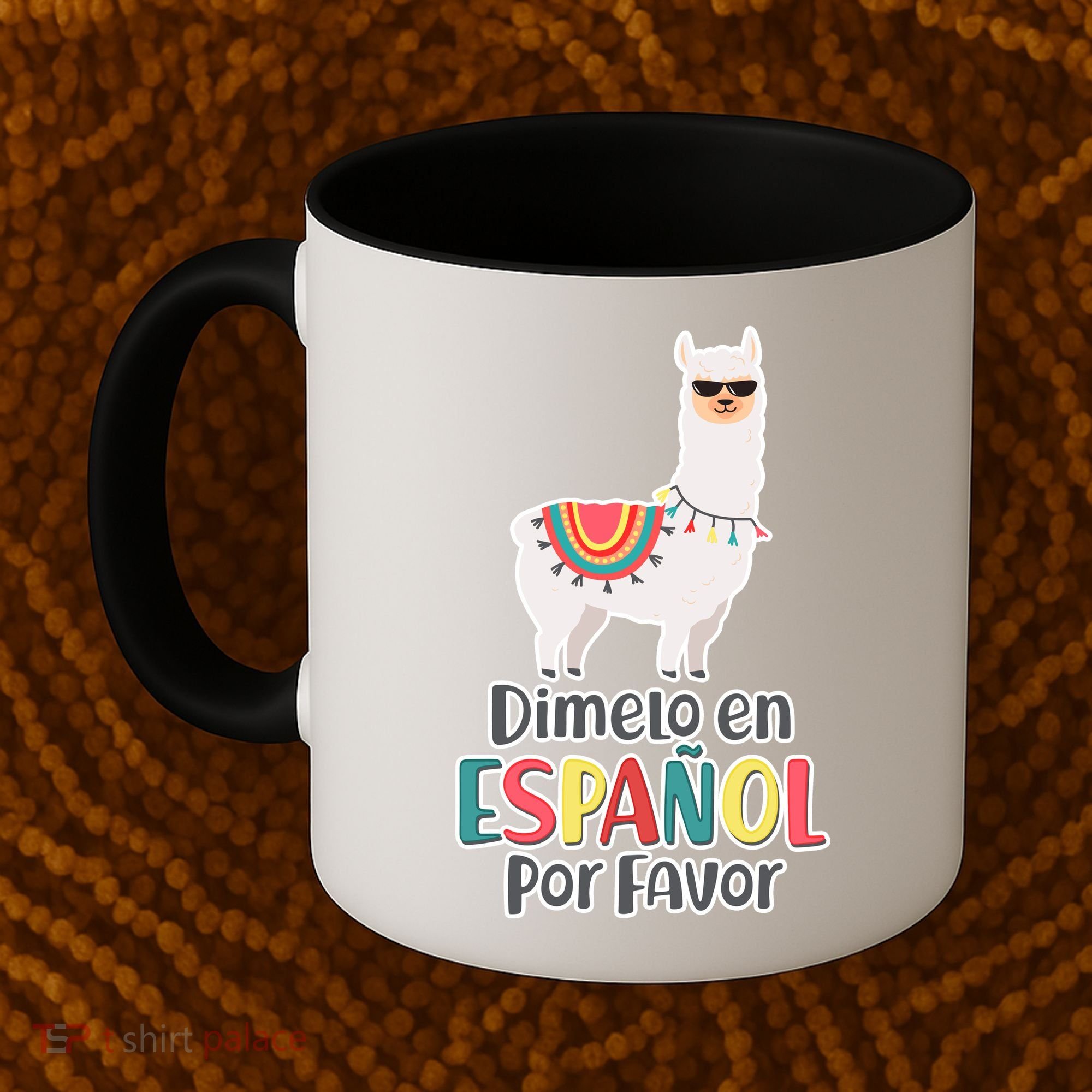 Dimelo en Espanol por Favor Spanish Llama Coffee Mug