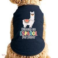 Dimelo en Espanol por Favor Spanish Llama Doggie Tank thumb 0