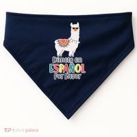 Dimelo en Espanol por Favor Spanish Llama USA-Made Doggie Bandana thumb 0