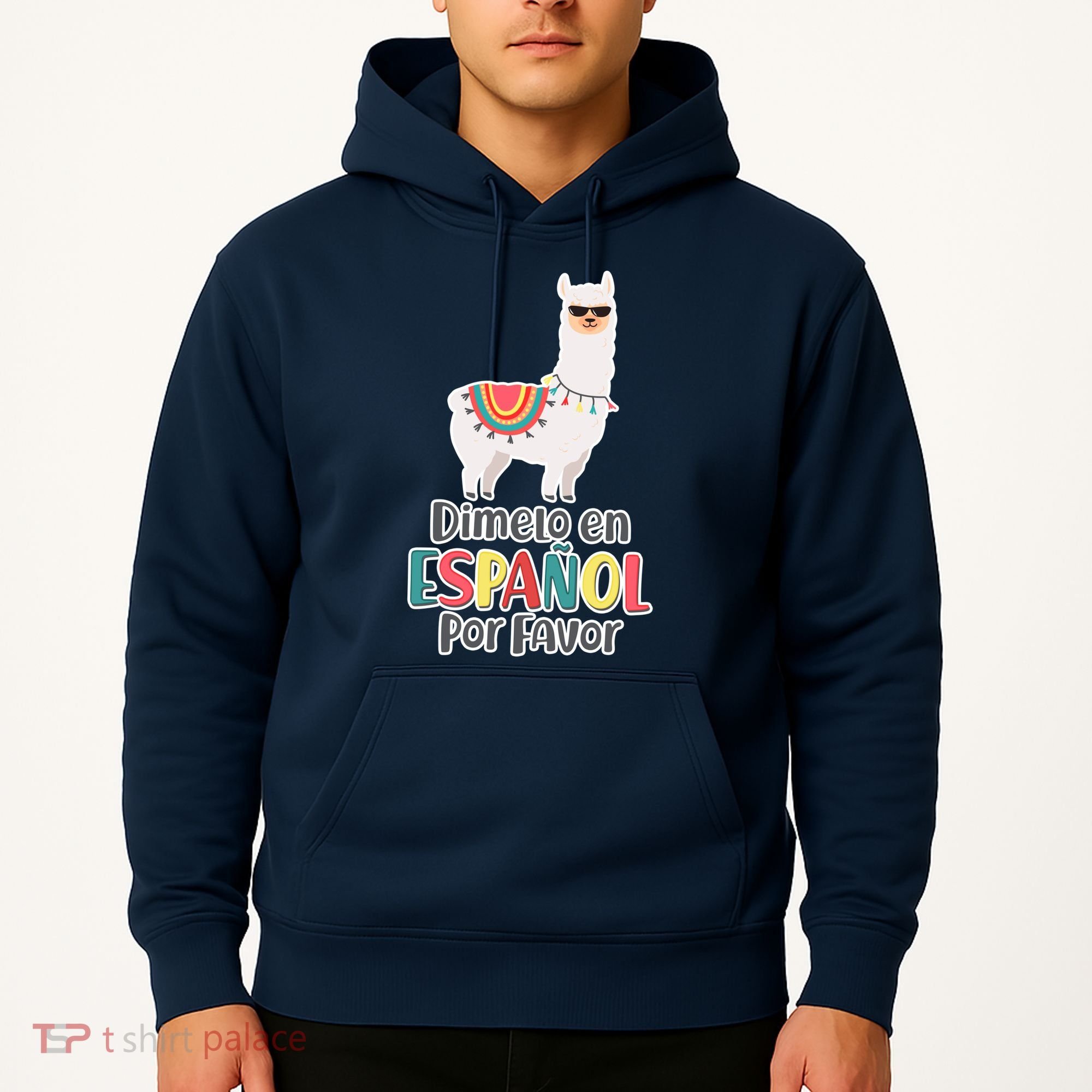 Dimelo en Espanol por Favor Spanish Llama Hoodie