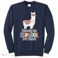 Dimelo en Espanol por Favor Spanish Llama Sweatshirt thumb 0