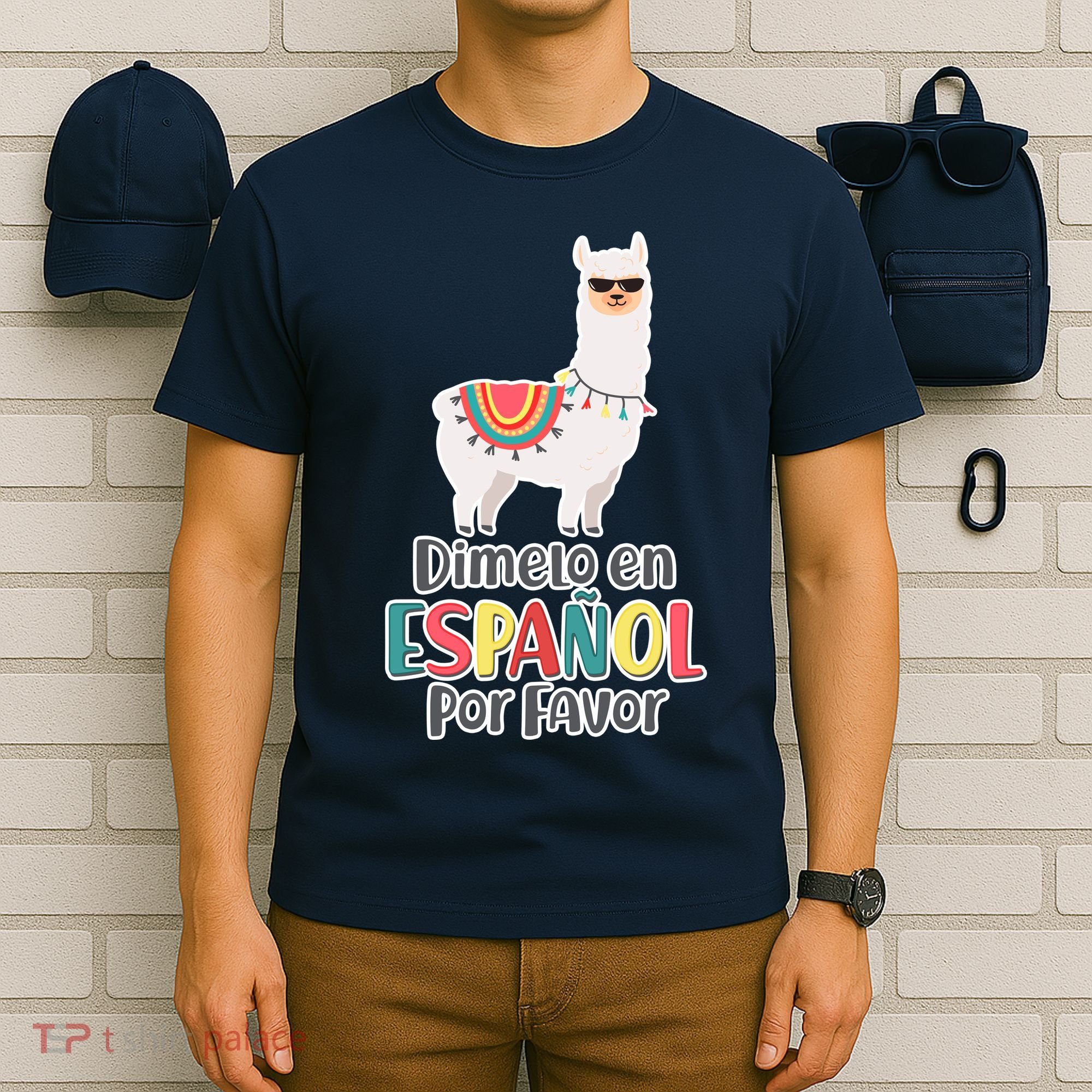 Dimelo en Espanol por Favor Spanish Llama T-Shirt
