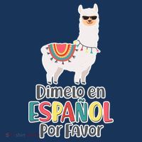 Dimelo en Espanol por Favor Spanish Llama Button thumb 1