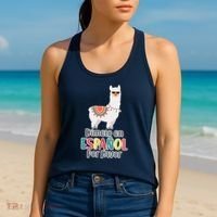 Dimelo en Espanol por Favor Spanish Llama Women's Tank Top thumb 2