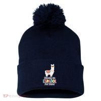Dimelo en Espanol por Favor Spanish Llama Pom Pom 12in Knit Beanie thumb 0