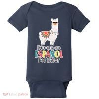 Dimelo en Espanol por Favor Spanish Llama Baby Bodysuit thumb 0
