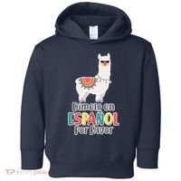 Dimelo en Espanol por Favor Spanish Llama Toddler Hoodie thumb 0