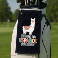 Dimelo en Espanol por Favor Spanish Llama Golf Towel thumb 2