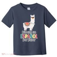 Dimelo en Espanol por Favor Spanish Llama Toddler T-Shirt thumb 0