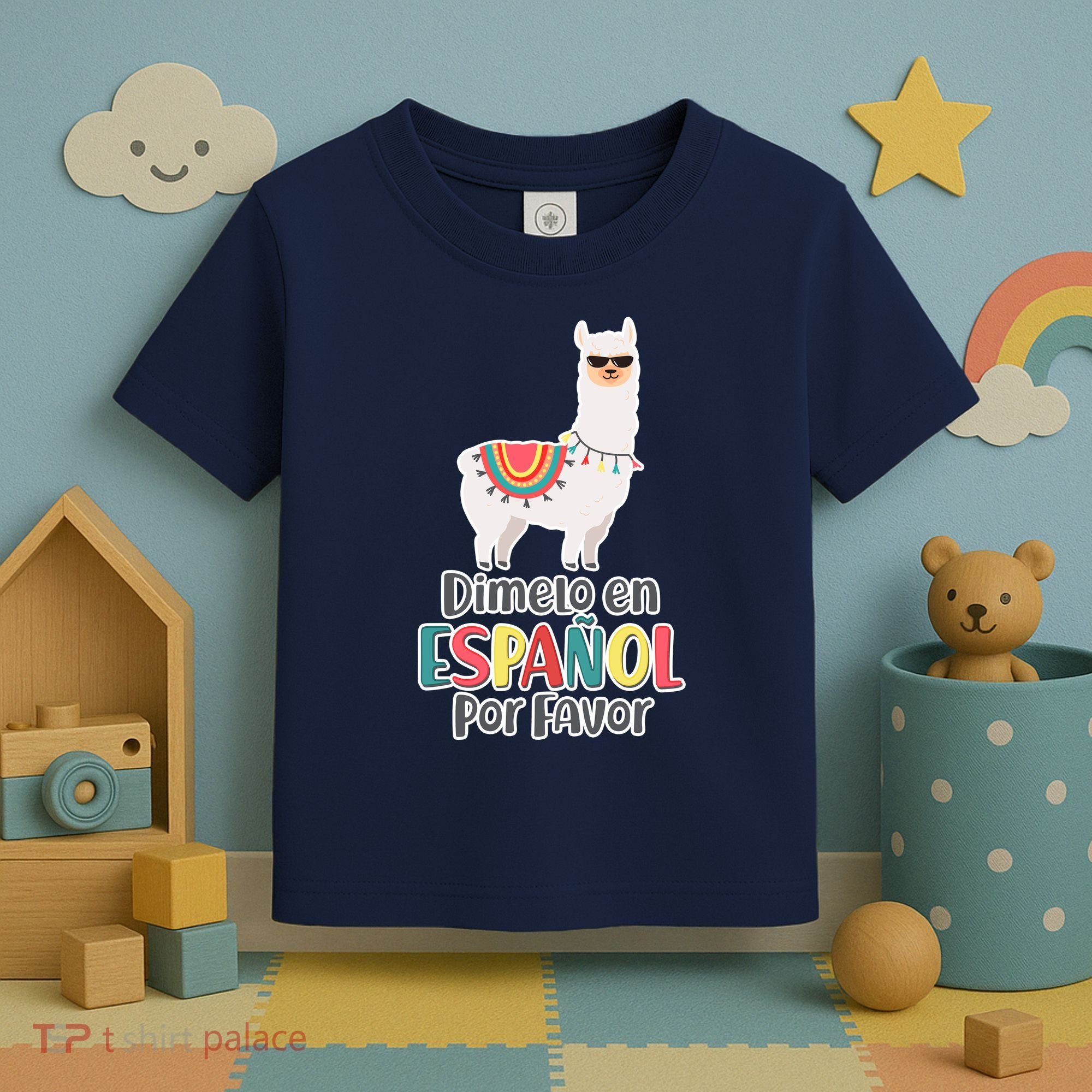 Dimelo en Espanol por Favor Spanish Llama Toddler T-Shirt