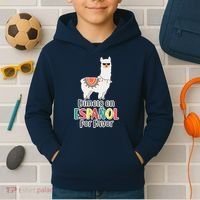Dimelo en Espanol por Favor Spanish Llama Kids Hoodie thumb 2