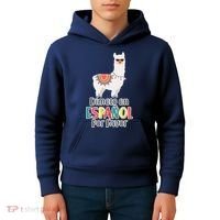 Dimelo en Espanol por Favor Spanish Llama Kids Hoodie thumb 4