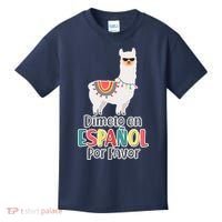 Dimelo en Espanol por Favor Spanish Llama Kids T-Shirt thumb 0