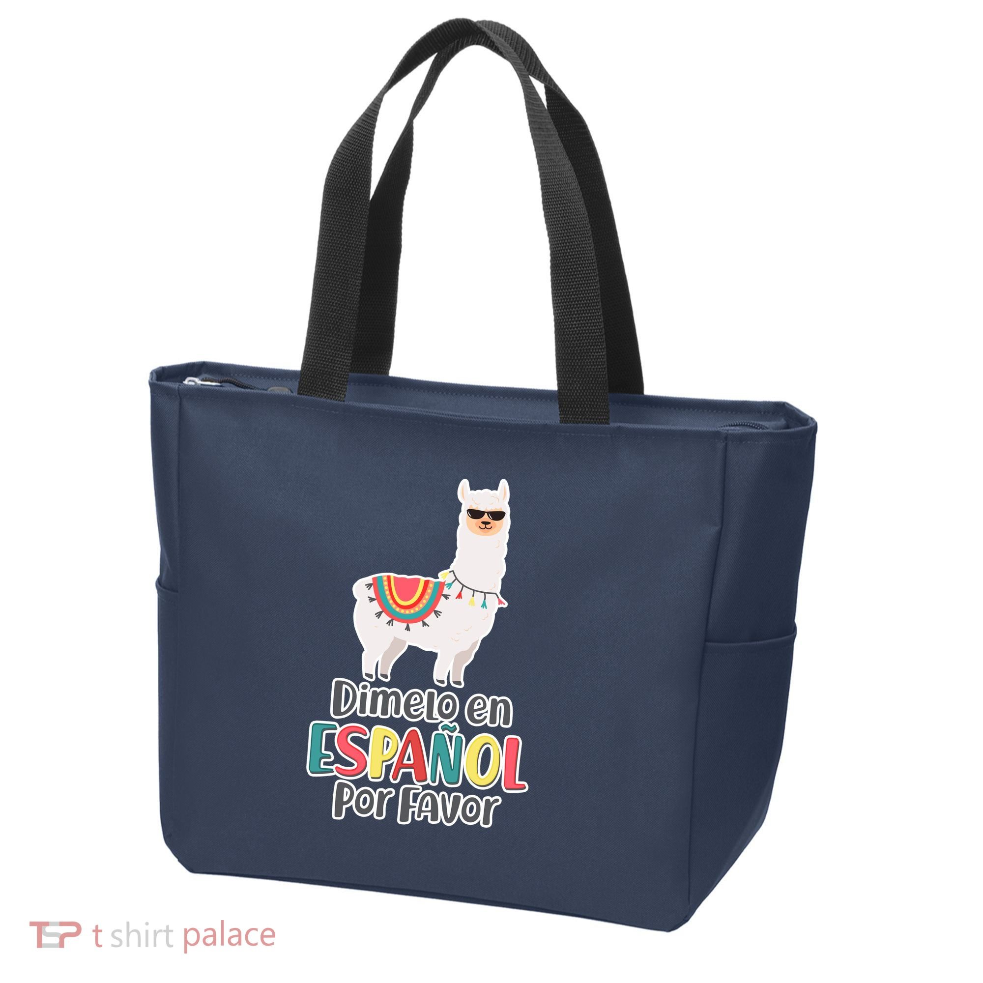 Dimelo en Espanol por Favor Spanish Llama Tote Bag