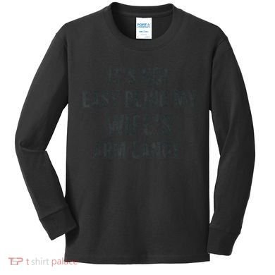 Distressed Its Not Easy Being My Wifes Arm Candy Kids Long Sleeve Shirt