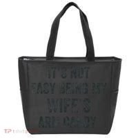 Distressed Its Not Easy Being My Wifes Arm Candy Tote Bag thumb 0