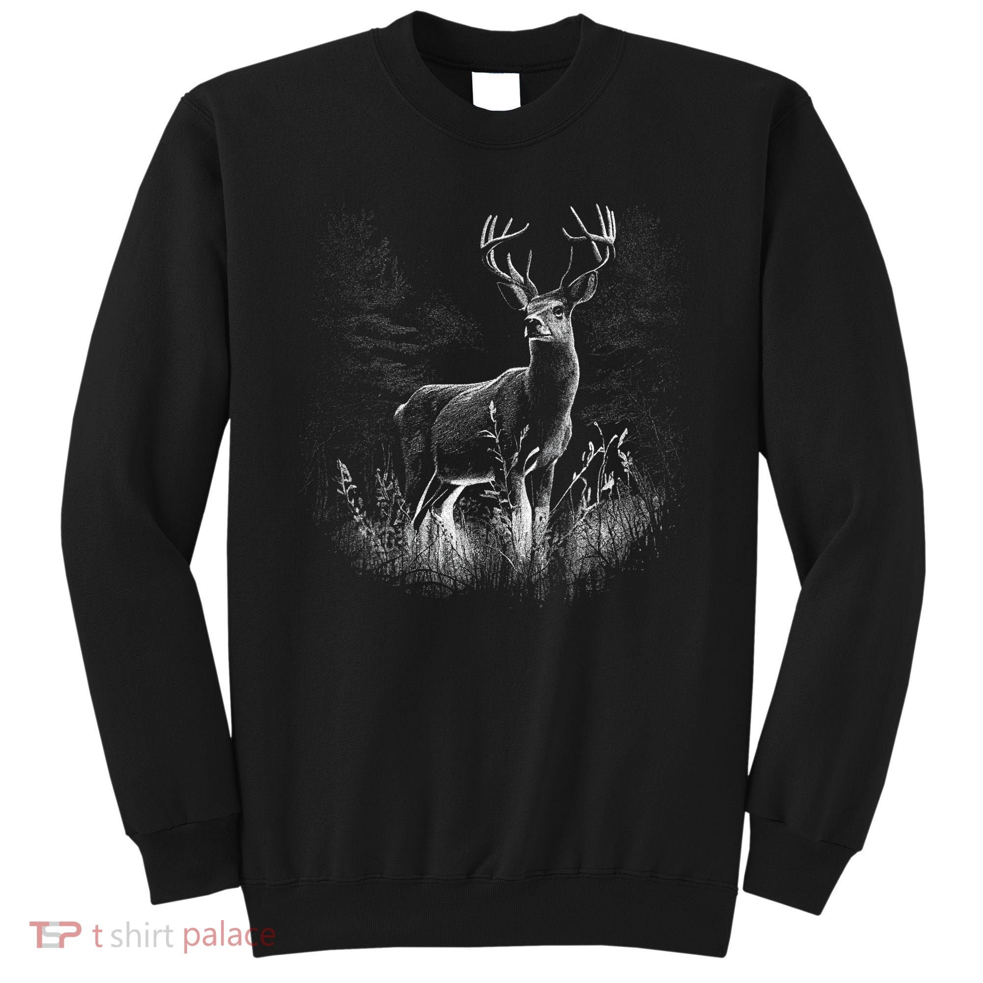 Deer In Nature Realistic Sweatshirt