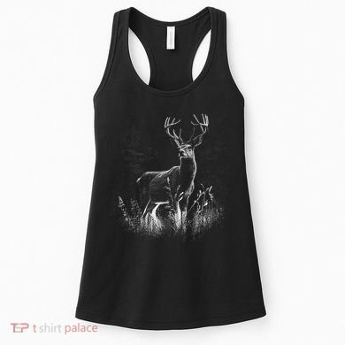 Deer In Nature Realistic Women's Tank Top