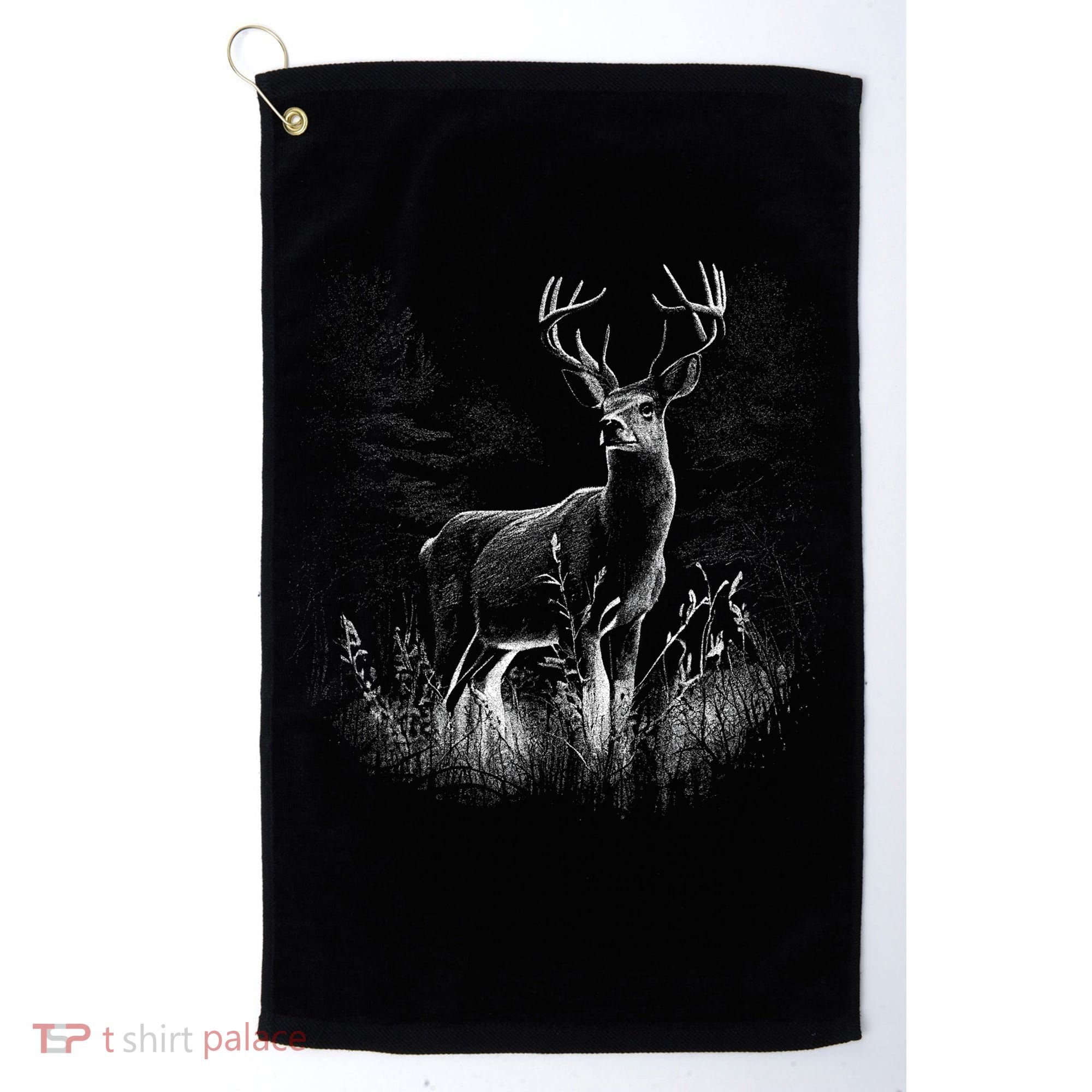 Deer In Nature Realistic Golf Towel