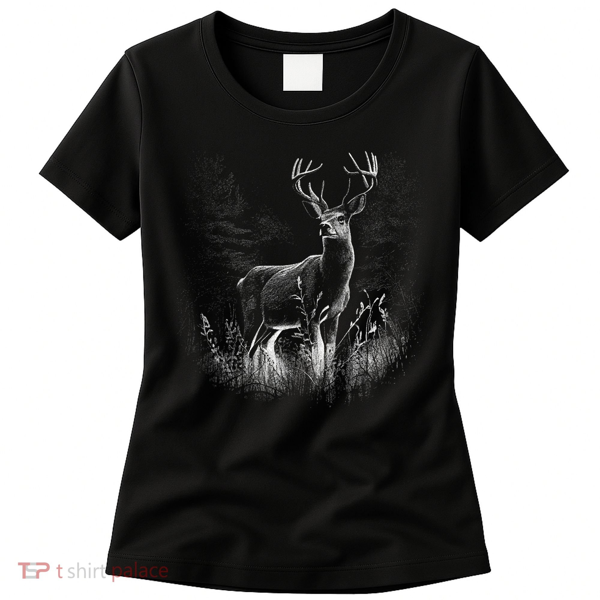 Deer In Nature Realistic Women's T-Shirt