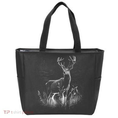 Deer In Nature Realistic Tote Bag