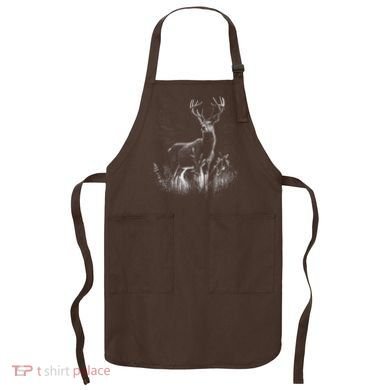 Deer In Nature Realistic Apron