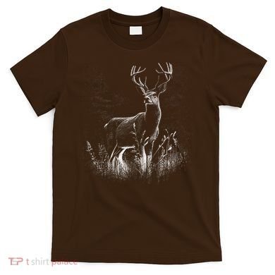 Deer In Nature Realistic T-Shirt